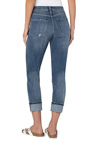 Liverpool Women's Marley Girlfriend Cuffed Jeans, Sierra Vista, 8 #TOP1