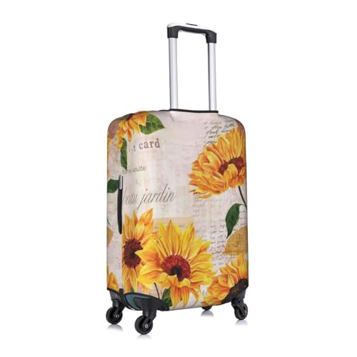 Sunflower Printed Luggage Cover Elastic, Washable, Universal Fit 18-32 Inch Travel Suitcase Cover Easy To Identify3