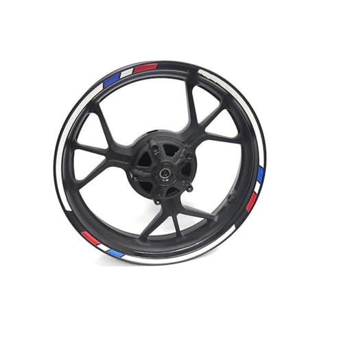 Felgen Aufkleber Reflektierende Felgenaufkleber Für Yamaha Tracer 700, 900, 850, MT07, MT09, MT-07, MT-09, Radnabenaufkleber Motorrad Dekor Felgenaufkleber(Farbe 11)