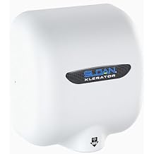 Sloan EHD-501 XLERATOR Sensor-Operated Wall-Mounted Hand Dryer, 110/120V, Matte White, Hardwired, 8 Second Dry Time, 95% Cost Savings Over Paper Towels, 3366070