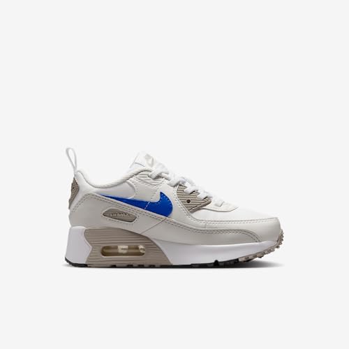Nike Air Max 90 EasyOn Little Kids' Shoes (HF6357-105, White/College Grey/Summit White/Racer Blue)3