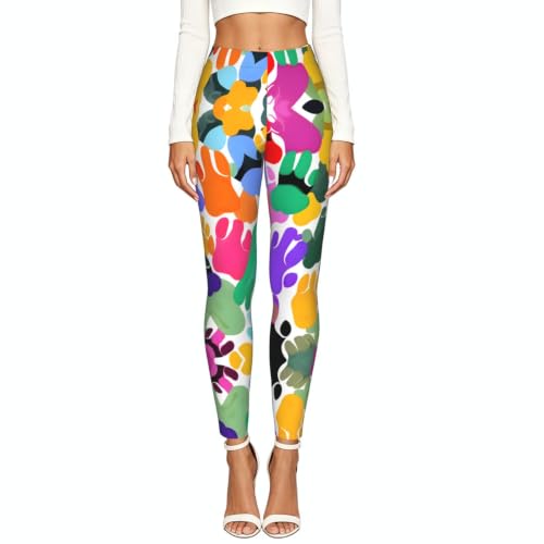 Leggings de compresión de alta elasticidad suaves y estampados 2