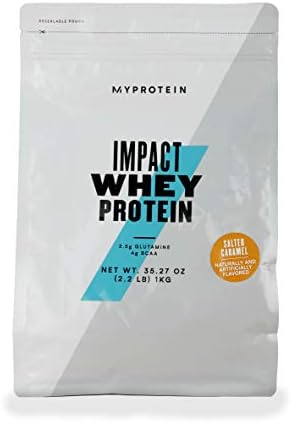 Myprotein® Impact Whey Protein Powder, Salted Caramel, 2.2 Lb (40 Servings)