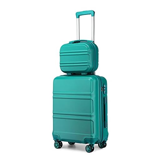Kono Juegos de Equipaje de 2 Piezas Rigidas 55 cm Maleta de Cabina con Neceser  Trolley de Viaje Equipaje de Mano con 4… - Travel70.es