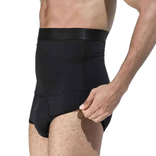 Cueca Modeladora De Barriga Short Masculino Cintura Alta (Preto, M)