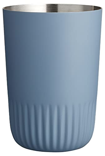 Södahl Verre à Dents plissé en Acier Inoxydable, diamètre 8 cm, Hauteur 11 cm, Bleu Chinois Cover