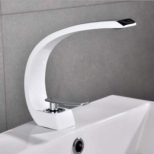 Robinet tout bronze peinture noire blanc sanitaire salle de bain