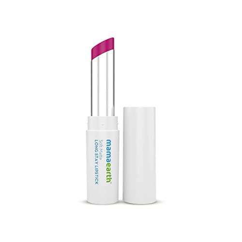 Mamaearth Soft Matte Long Stay Lipsticks with Jojoba Oil & Vitamin E for 12 Hour Long Stay - 02 Mulberry Pink - 3.5 g