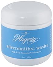 Hagerty Silversmith's Silver Wash - Polish & Cleaner - Sterling, Silver-Plate and Gold Cleaner - R-22 Agent - Free from Harsh Abrasives - Tarnish Remover - Kosher Certified - 8 oz image 3