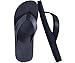 COFACE Men's Flip Flops Comfortable Yoga Mat Cushion Thong Sandals with Arch Support Casual Summer Beach Slides For Man, Dark Blue Size 11.5