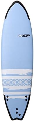NSP Soft Surfboard | Beginner Softop | Fish Shape | Includes Fins …