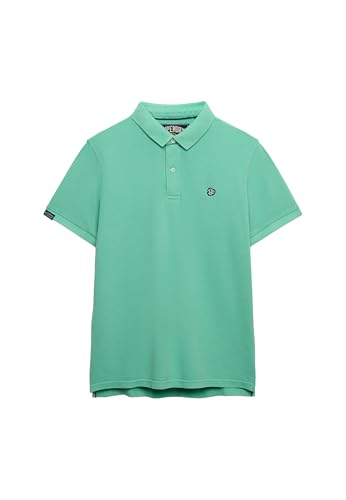 Superdry Men's Vintage Destroy Polo Shirt, Spring Bud Green, 3XL