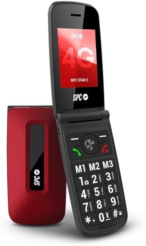 SPC Titan 2 – Cellulare flip per anziani 4G, pulsanti grandi, suo...