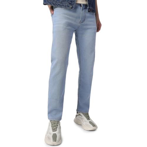 Image of Neostreak Men's Regular Fit Heavy Washed Jeans Stretchable