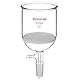 StonyLab Glas Buchner Trichter Filter, Borosilikatglas Vakuum Buchner Filtertrichter 500ml mit Mittlerer Fritte(G2), 94mm Scheibendurchmesser, 100mm Tiefe, mit 24/40 Standard-Taper-Innengelenk