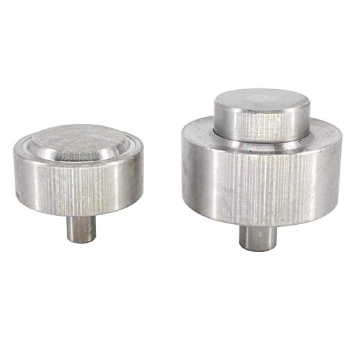 WedDecor Trou Couper Poinçon Outil Compatible DK-98 Main Machine à Presse Die Tissu Passe-Fil Clou Œillet Installation Acier Métal Œillet Clou pour Artisanat Bricolage Projets, 30mm - Argent, 30mm