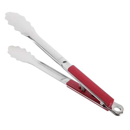 Hemobllo Crochets Pour Barbecue Spatule à Griller Brochette Plaque Servir Grille- Pince à Spatule Pour Griller Brosse à Gril Portion Poêle Étagère Trousse Rouge Plastique