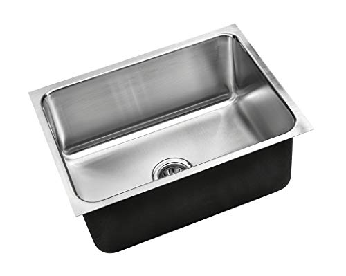 JUST USX1821A Single Bowl undermount Sink, Stainless Steel JUST USX1821A Single Bowl undermount Sink, Stainless Steel