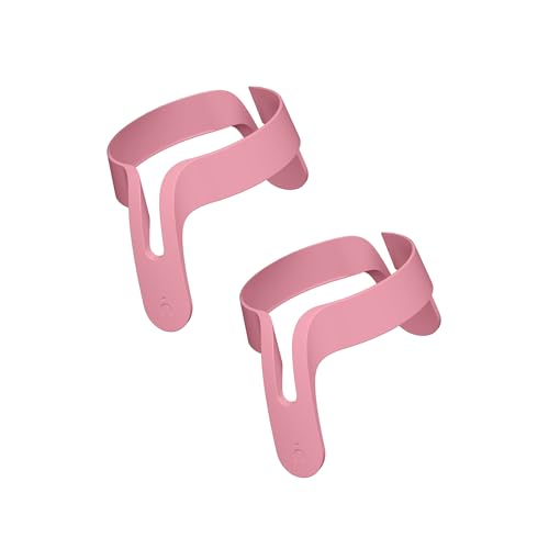 Image of Nanobebe Flexy Bottle Handles, Easy-Grip Ergonomic 2-Pack, Transitional Sippy Cup, Pink