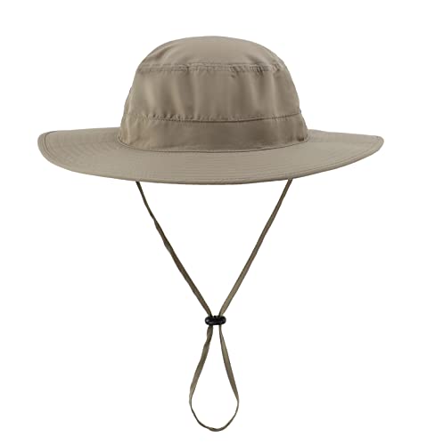 Image of Home Prefer UPF50 Mens Sun Hat with Neck Flap Quick Dry UV Protection Cap Womens Wide Brim Fishing Hat Neck Flap Beach Garden