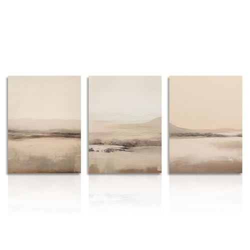 Dazzlewall Stampe Murali Astratte, Quadri Natura Lago Selvaggio, Poster Decorazione Murale per Camera da Letto Soggiorno 30x40 cm Senza Cornice Set di 3