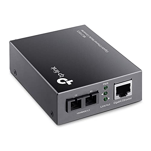 2KA4934 - TP-LINK MC210CS Gigabit Media Converter, 1000Mbps RJ45 to 1000M Single-Mode SC Fiber, up to 15Km/9miles, Chassis mountable