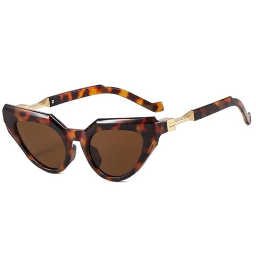 Lunettes œil de chat léopard contre l'éblouissement avec protection vintage UV400
