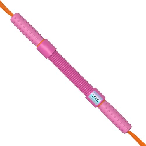 ZGFHNY Power Twister, 10kg expansor de Pecho para Principiantes Ejercicios para Hombros, Brazos, antebrazos y Pecho(15kg)