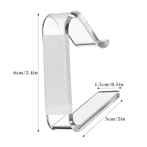 Pinces à nappe transparentes anti-vent lot de 60 pour buffets de réception - 5