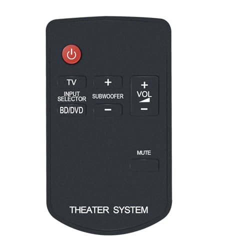 AULCMEET N2QAYC000043 Ersatzfernbedienung Kompatibel mit Panasonic Home Audio Soundbar-Lautsprecher SU-HTB520 SC-HTB527 SU-HTB527 SB-HWA520 SU-HTB520EB SU-HTB520EG SB-HWA520EB SC-HTB520EG