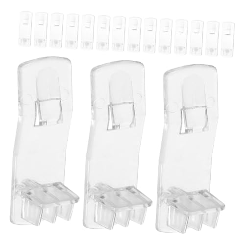 Housoutil 30 piezas Clavijas Transparentes para Estantes de Plástico Soporte Curvado para Armarios Muebles Cocina Organizador Valdas Resistentes Visibles Fáciles de Limpiar