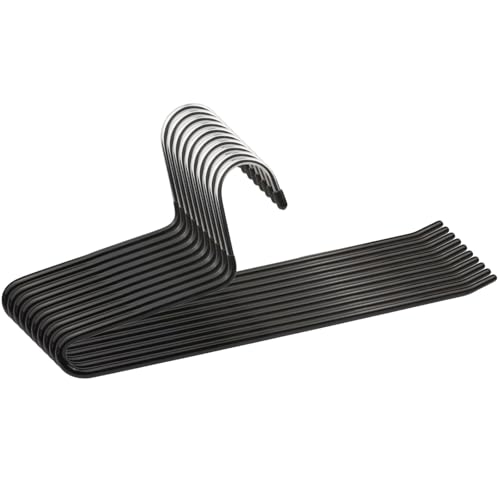 10 Metall-Hosenbügel 32cm rutschfest schwarz HB 132-10 Stück | PB-Onlinehandel