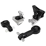 Engine Motor and Trans Mount Set of 4 Compatible with Honda 2006 2007 2008 2009 2010 Civic 1.8L Automatic Transmission Replacement for A4530 A4534 A4543 A4546
