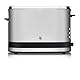 WMF Küchenminis 1-Scheiben Toaster Langschlitz XXl-Toast, Mini Toaster mit Brötchenaufsatz 7 Bräunungsstufen Überhitzungsschutz 600W Edelstahl matt