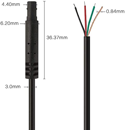 WOLFBOX G840S /G840H/G850/G900/G930 50Feet WDR Rear Camera Longer Replacement Cable for Mirror Dash Cam(4 pin, 2.5mm) - Image 3