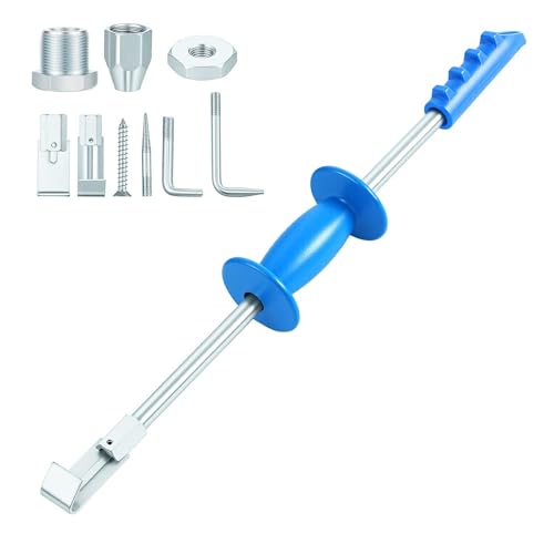 Zonon 9 Piece 5 lb Sliding Hammer Dent Puller Body Repair Tool Set Used to Repair Hail Dents and Creases Suitable for Metal Surfaces of Cars and Refrigerators