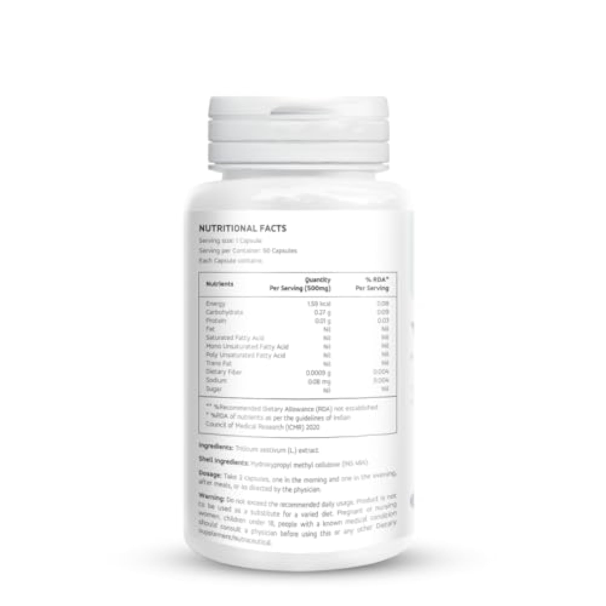 Wheatgrass Natural Detoxification & Antioxidant Superfood Capsules