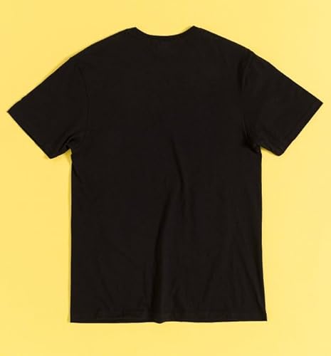 Buy the Cosmic Journey: Button Moon Space Scene Black T-Shirt – TruffleShuffle