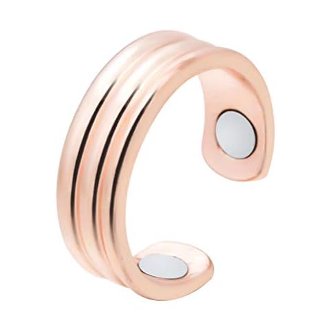 Macabolo Magnetic Anti-Snoring Weight Loss Ring Fat Burning Slimming Fitness Therapy Health Ring Rose Gold 1 Cover