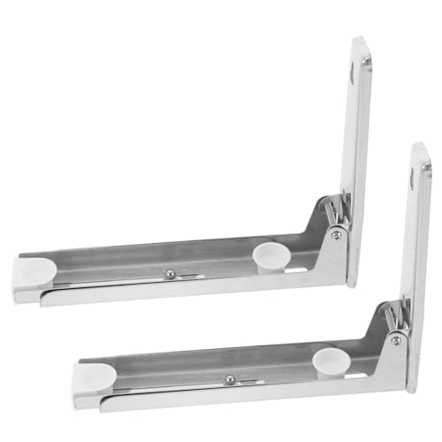 Hohopeti Soporte Telescópico de Acero Inoxidable para Microondas y Horno Estante Plegable de Pared para Cocina Soporte Resistente y Ahorra Espacio Fácil Instalación Compatible con Varios