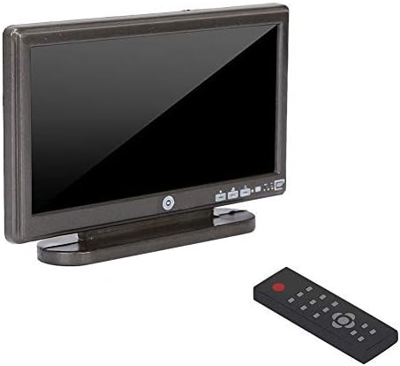 Dollhouse Miniature TV Toy, Simulation Miniature TV Television with Remote Control Dollhouse Decoration for 1/12 Doll House Accessories