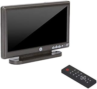 Dollhouse Miniature TV Toy, Simulation Miniature TV Television with Remote Control Dollhouse Decoration for 1/12 Doll House Accessories