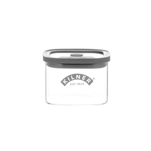 Kilner Fresh Storage - Recipiente de vidrio hermético de 500 ml con tapa duradera de sellado al vacío | Tarro sin BPA para almacenamiento de alimentos, frutos secos, frutas secas, aperitivos