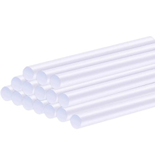 Image of Transparent Hot Melt Glue Sticks - Pack of 10 | Strong Adhesive | 11mm x 200mm | Compatible with Standard Glue Guns | Quick Bonding for DIY, Craft, Wood, Plastic, Fabric & More