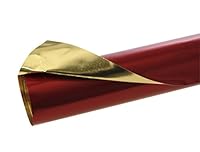 Clairefontaine Maildor 95506C Rolle Aluminiumpapier (beidseitig, 80 x 50cm, 90g, ideal für Handarbeiten, wie Dekorationen) 1 Rolle, rot