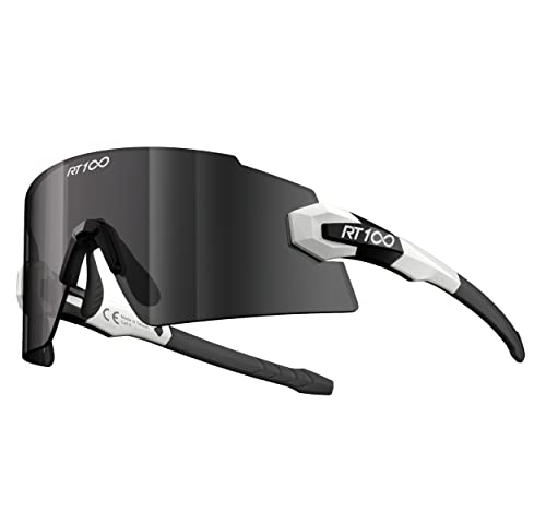 RT100 Frameless wrap around Cycling Kato Sunglasses for Men, Cylindrical