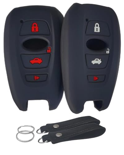Coque clé Subaru silicone étanche poussière - Rénove boîtier usé 4 boutons