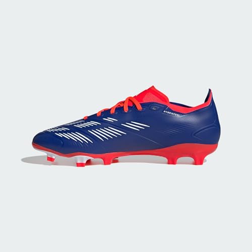 adidas Tênis unissex League Football Boots Firm Ground, Azul lúcido, branco/vermelho solar, 8.5 Wome