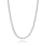 Viceroy Collar Mujer 14319C01000 – Acero Chapado en Plata 999 con Diseño de Bolas, 38+5 cm, Colección Laura Escanes