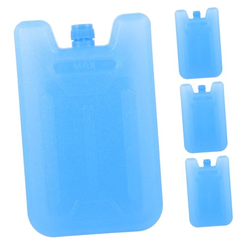LOORGVEL 4 Piezas Caja De De Hielo Reutilizable Bolsa De Hielo para Acampar Congelador Accesorios para El Almuerzo para El Plastico Azul